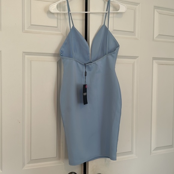 Missguided Light Blue Mini Dress - Picture 4 of 9
